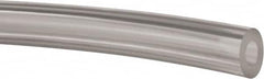 Made in USA - 1/4" ID x 1/2" OD, 1/8" Wall Thickness, Cut to Length (100' Standard Length) Polyurethane Tube - Clear, 71 Max psi - Makers Industrial Supply