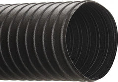 Hi-Tech Duravent - 5" ID, 25' Long, Steel Blower & Duct Hose - Black, 6.9" Bend Radius, 17 In/Hg, 26 Max psi, -40 to 250°F, Chemical and Abrasion Resistant - Makers Industrial Supply