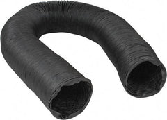 Hi-Tech Duravent - 8" ID, 25' Long, Neoprene Coated Polyester Blower & Duct Hose - Black, 10" Bend Radius, 15 In/Hg, 21 Max psi, -40 to 250°F, Chemical and Abrasion Resistant - Makers Industrial Supply