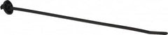 Thomas & Betts - 9.6" Long Black Nylon Standard Cable Tie - 65 Lb Tensile Strength, 1.65mm Thick, 1-3/4" Max Bundle Diam - Makers Industrial Supply