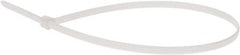 Thomas & Betts - 14.2" Long White Nylon Standard Cable Tie - 50 Lb Tensile Strength, 1.33mm Thick, 1" Max Bundle Diam - Makers Industrial Supply