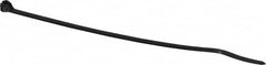 Thomas & Betts - 7.31" Long Black Polypropylene Standard Cable Tie - 30 Lb Tensile Strength, 1.22mm Thick, 1-1/2" Max Bundle Diam - Makers Industrial Supply