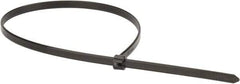 Thomas & Betts - 14.2" Long Black Polypropylene Standard Cable Tie - 30 Lb Tensile Strength, 1.19mm Thick, 2" Max Bundle Diam - Makers Industrial Supply