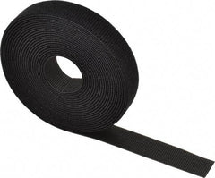 Thomas & Betts - 180" Long Black Nylon & Polyethylene Hook & Loop Strap - 50 Lb Tensile Strength, 1/16" Thick - Makers Industrial Supply