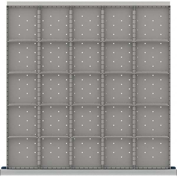 LISTA - 25-Compartment Drawer Divider Layout for 3.15" High Drawers - Makers Industrial Supply