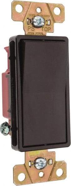 Pass & Seymour - 1 Pole, 120 to 277 VAC, 20 Amp, Specification Grade, Rocker, Wall and Dimmer Light Switch - 1.3 Inch Wide x 4.2 Inch High - Makers Industrial Supply