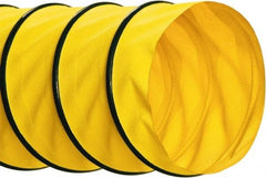 Hi-Tech Duravent - 16" ID, 25' Long, Polyester Blower & Duct Hose - Yellow, 8" Bend Radius, 4.1 In/Hg, 9.7 Max psi, -40 to 250°F - Makers Industrial Supply