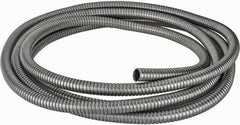 Federal Hose - 7/8" ID, -60 to 400°F, Galvanized Steel Unlined Flexible Metal Duct Hose - 4.1" Bend Radius, 25' Long - Makers Industrial Supply