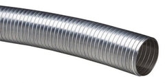 5 Inch Inside Diameter, -60 to 450°F, Galvanized Steel, Lined Flexible Metal Duct Hose 26.9 Inch Bend Radius, 25 Ft. Length