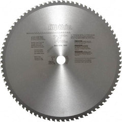 Porter-Cable - 14" Diam, 1" Arbor Hole Diam, 80 Tooth Wet & Dry Cut Saw Blade - Carbide-Tipped, Cutoff Action, Standard Round Arbor - Makers Industrial Supply