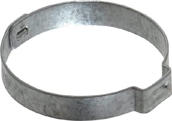 Oetiker - 35 to 38.1mm, Zinc-Plated 1-Ear Clamp - 1-1/2" Noml Size, 10mm Inner Width, 7mm Wide x 0.75mm Thick, Carbon Steel - Makers Industrial Supply