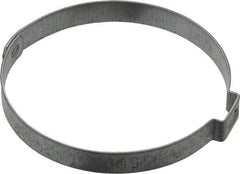 Oetiker - 52.9 to 56mm, Zinc-Plated 1-Ear Clamp - 2-3/16" Noml Size, 10mm Inner Width, 7mm Wide x 0.75mm Thick, Carbon Steel - Makers Industrial Supply