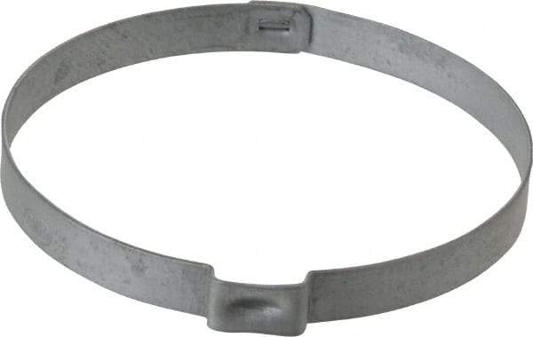 Oetiker - 60.4 to 63.5mm, Zinc-Plated 1-Ear Clamp - 2-1/2" Noml Size, 10mm Inner Width, 7mm Wide x 0.75mm Thick, Carbon Steel - Makers Industrial Supply