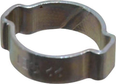 Oetiker - 18 to 22mm, Zinc-Plated 2-Ear Clamp - 13/16" Noml Size, 6.28mm Inner Width, 9mm Wide x 1.5mm Thick, Carbon Steel - Makers Industrial Supply