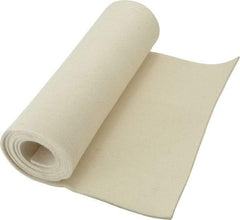 Made in USA - 1/8 Inch Thick x 60 Inch Wide x 12 Inch Long, Pressed Wool Felt Sheet - 2 Lbs/Square Yd., White, 500 psi - Makers Industrial Supply