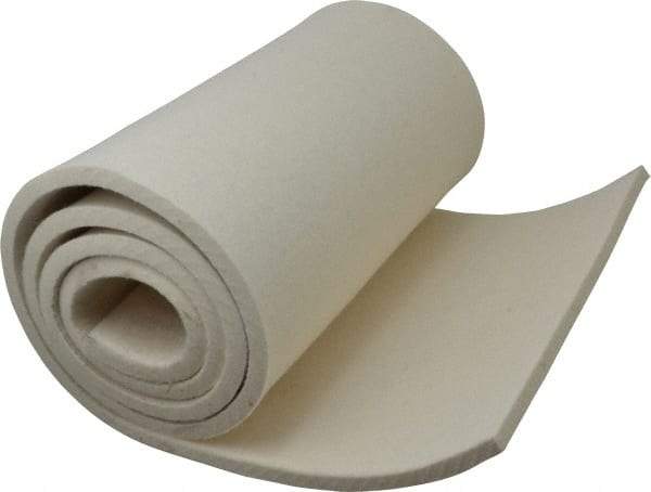 Made in USA - 3/8 Inch Thick x 60 Inch Wide x 12 Inch Long, Pressed Wool Felt Sheet - 6 Lbs/Square Yd., White, 500 psi - Makers Industrial Supply