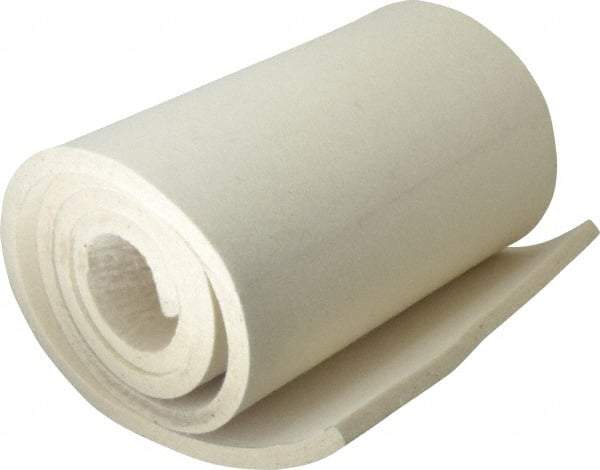 Made in USA - 1/2 Inch Thick x 60 Inch Wide x 12 Inch Long, Pressed Wool Felt Sheet - 8 Lbs/Square Yd., White, 500 psi - Makers Industrial Supply