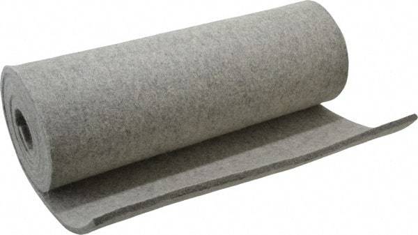 Made in USA - 3/16 Inch Thick x 60 Inch Wide x 12 Inch Long, Pressed Wool Felt Sheet - 3 Lbs/Square Yd., Gray, 400 psi - Makers Industrial Supply