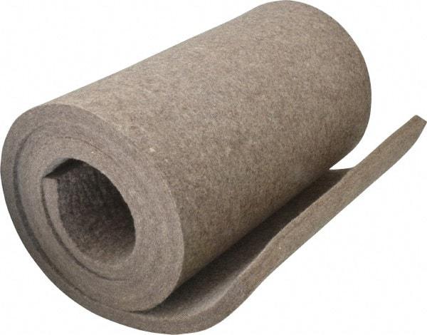 Made in USA - 1/2 Inch Thick x 60 Inch Wide x 12 Inch Long, Pressed Wool Felt Sheet - 8 Lbs/Square Yd., Gray, 400 psi - Makers Industrial Supply