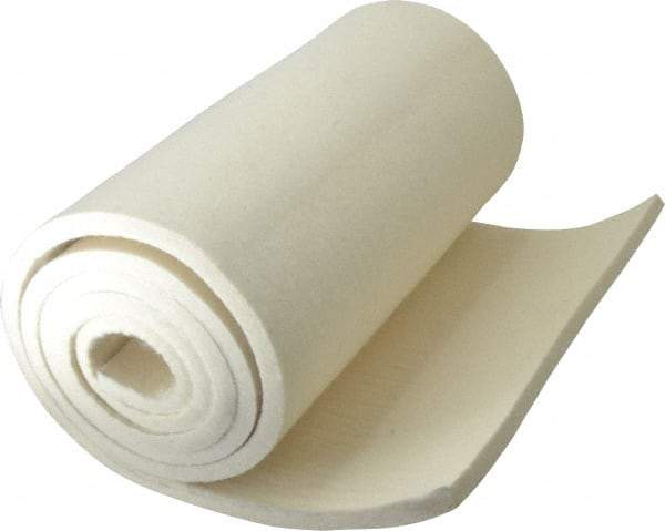 Made in USA - 3/8 Inch Thick x 66 Inch Wide x 12 Inch Long, Pressed Wool Felt Sheet - 4.6 Lbs/Square Yd., White, 400 psi - Makers Industrial Supply