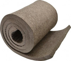 Made in USA - 3/4 Inch Thick x 72 Inch Wide x 12 Inch Long, Pressed Wool Felt Sheet - 9.2 Lbs/Square Yd., Gray, 250 psi - Makers Industrial Supply