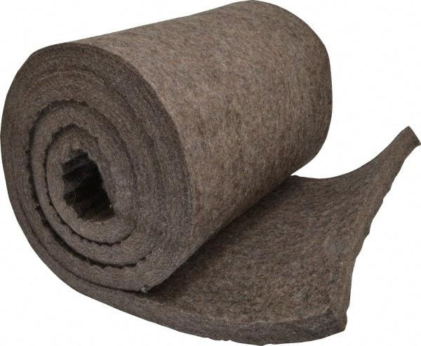 Made in USA - 3/4 Inch Thick x 72 Inch Wide x 12 Inch Long, Pressed Wool Felt Sheet - 6.4 Lbs/Square Yd., Gray, 75 psi - Makers Industrial Supply