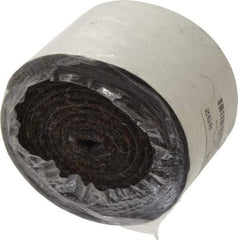 Made in USA - 1/8 Inch Thick x 2 Inch Wide x 5 Ft. Long, Felt Stripping - Gray, Adhesive Backing - Makers Industrial Supply