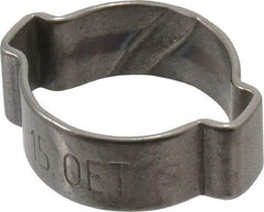 Oetiker - 12.5 to 15mm, 2 Ear Clamp - 9/16" Nominal Size - Makers Industrial Supply