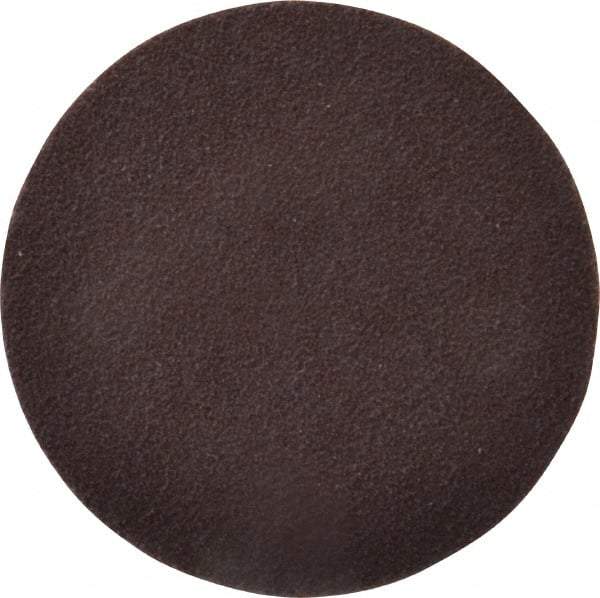 Norton - 2" Diam, 120 Grit Aluminum Oxide Adhesive PSA Disc - Medium Grade, Brown, X Weighted Backing, Flexible - Makers Industrial Supply