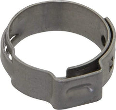 Oetiker - Stepless Ear Clamp - 11/16" Noml Size, 8mm Inner Width, 7mm Wide x 0.6mm Thick, Stainless Steel - Makers Industrial Supply