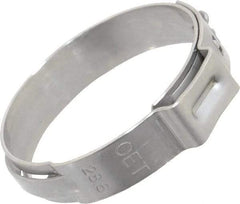 Oetiker - Stepless Ear Clamp - 1-1/8" Noml Size, 10mm Inner Width, 7mm Wide x 0.6mm Thick, Stainless Steel - Makers Industrial Supply