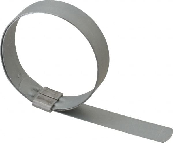 IDEAL TRIDON - 2-3/4" ID, Galvanized Steel Preformed J-Type Clamp - 3/4" Wide x 0.03" Thick - Makers Industrial Supply