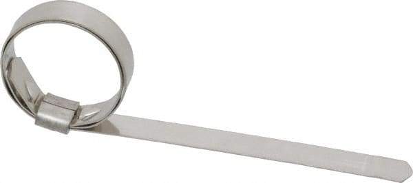 IDEAL TRIDON - 1" ID, Grade 201, Stainless Steel Preformed J-Type Clamp - 3/8" Wide x 0.025" Thick - Makers Industrial Supply