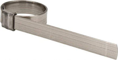 IDEAL TRIDON - 1-1/4" ID, Grade 201, Stainless Steel Preformed J-Type Clamp - 1/2" Wide x 0.03" Thick - Makers Industrial Supply