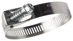 IDEAL TRIDON - SAE Size 128, 1-3/4 to 8-9/16" Diam, Stainless Steel Quick Release Worm Drive Clamp - 1/2" Wide, Material Grade 301, Series 550 - Makers Industrial Supply