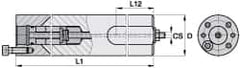 Kennametal - 1/4-28 Threaded Mount, Boring Head Straight Shank - Threaded Mount Mount, 14 Inch Overall Length, 11-1/4 Inch Projection - Exact Industrial Supply