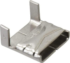 Made in USA - Grade 200 to 300, Stainless Steel Banding Strap Buckle - 3/4" Wide - Makers Industrial Supply