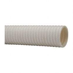 Continental ContiTech - 1-1/2" ID, 29 Hg Vac Rating, 34 psi, PVC Vacuum & Duct Hose - 100' Long, White, 3.8" Bend Radius, 15 to 150°F - Makers Industrial Supply