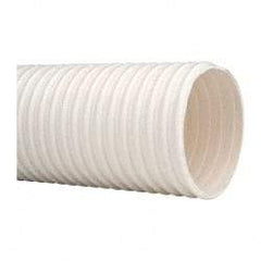 Continental ContiTech - 4" ID, 15 Hg Vac Rating, 27 psi, PVC Vacuum & Duct Hose - 100' Long, White, 14" Bend Radius, 15 to 150°F - Makers Industrial Supply