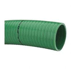 Continental ContiTech - 15 to 150°F, 3" Inside x 3.38" Outside Diam, PVC Liquid Suction & Discharge Hose - Green, 100' Long, 65 psi Working Pressure - Makers Industrial Supply