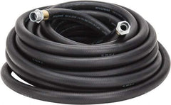 Continental ContiTech - 3/4" ID x 1.118" OD 50' Long Multipurpose Air Hose - MNPT x MNPT Ends, 200 Working psi, -40 to 190°F, 3/4" Fitting, Black - Makers Industrial Supply