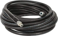 Continental ContiTech - 50' Long, 3/8" Fitting, Swivel Fitting, 0 to 250°F, Synthetic Rubber High Temp & High Pressure Hose - 3/8" Inside x 0.693" Outside Diam, Black, 3,000 psi - Makers Industrial Supply