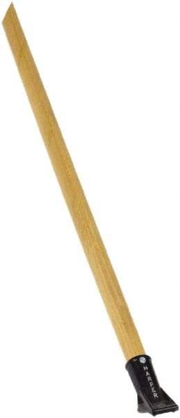 Harper Brush - 60 x 1-1/8" Wood Squeegee Handle - Bolt-On Connection, Tan - Makers Industrial Supply