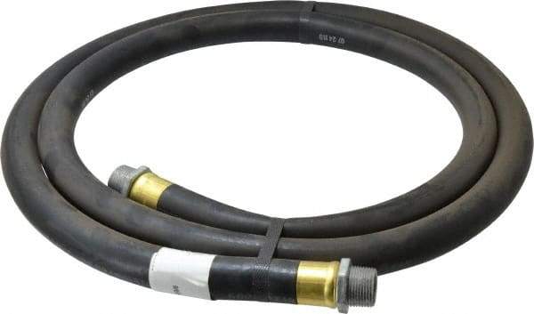 Continental ContiTech - 3/4" ID x 1-1/8" OD x 8' OAL, NPT Male x Male Petroleum Transfer Hose - 100 Max Working psi, 3/4" Fitting, Black - Makers Industrial Supply