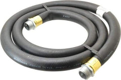 Continental ContiTech - 1" ID x 1-1/8" OD x 8' OAL, NPT Male x Male Petroleum Transfer Hose - 100 Max Working psi, 1" Fitting, Black - Makers Industrial Supply