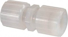 NewAge Industries - 3/4" Tube OD, PFA PTFE Plastic Compression Tube Union - 500°F Max - Makers Industrial Supply