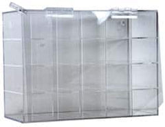 PRO-SAFE - 20 Pair Cabinet with Individual Compartments, Acrylic Safety Glasses Dispenser - 15 Inch Wide x 12-1/2 Inch High x 7-1/8 Inch Deep, Table and Wall Mount - Makers Industrial Supply