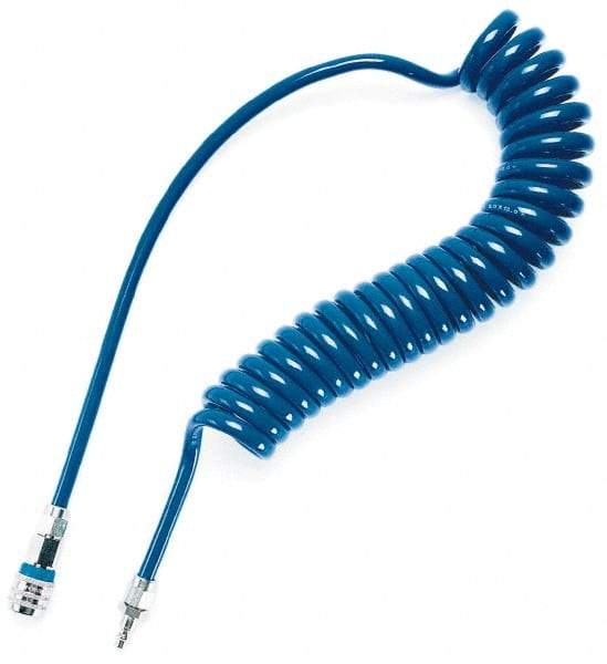 CEJN - 5/16" ID, 19.69' Long, Polyurethane Coiled & Self Storing Hose - Makers Industrial Supply