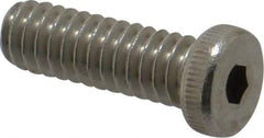 Value Collection - 1/4-20 UNC Hex Socket Drive, Low Socket Cap Screw - Grade 18-8 Stainless Steel, 3/4" Length Under Head - Makers Industrial Supply