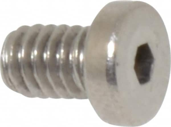 Value Collection - #8-32 UNC Hex Socket Drive, Low Socket Cap Screw - Grade 18-8 Stainless Steel, 1/4" Length Under Head - Makers Industrial Supply